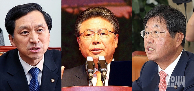 새누리당 김기현 의원, 박맹우 전 울산시장, 강길부 새누리당 의원 (사진 왼쪽부터)