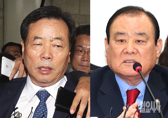 새누리당 조현룡 의원(사진 왼쪽·구속 기소), 사전구속영장 청구 중인 송광호 의원