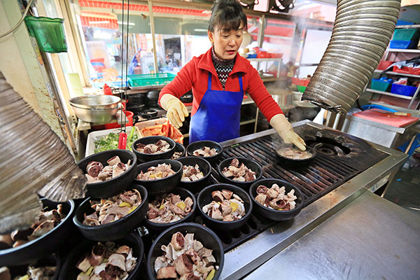 순창시장 순대골목의 2대째 순대집
