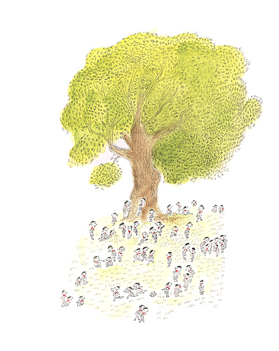 상뻬의 어린시절 Enfances, 2011, 펜, 잉크와 채색, 49ⅹ39.5cm ENF-P195