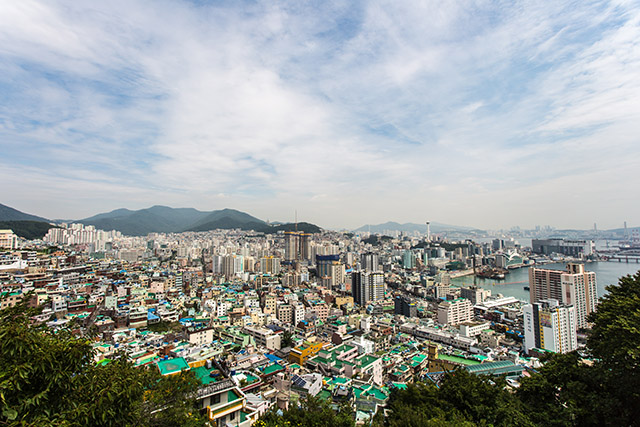 산복도로에서 본 부산 풍경