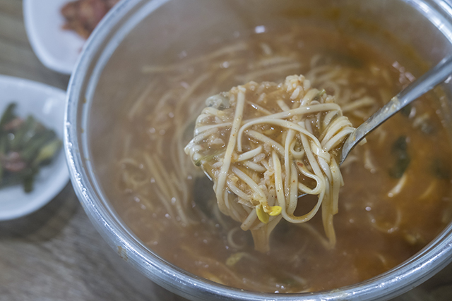 괴산의 별미, 어죽국수 ▲ 괴산의 별미, 어죽국수