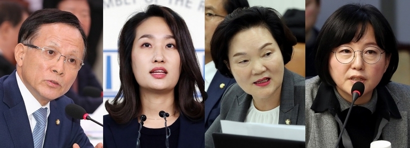 (사진 왼쪽부터)이수혁(더불어민주당)·김수민(바른미래당)·윤종필(자유한국당)·제윤경(더불어민주당) 의원 ▲ (사진 왼쪽부터)이수혁(더불어민주당)·김수민(바른미래당)·윤종필(자유한국당)·제윤경(더불어민주당) 의원