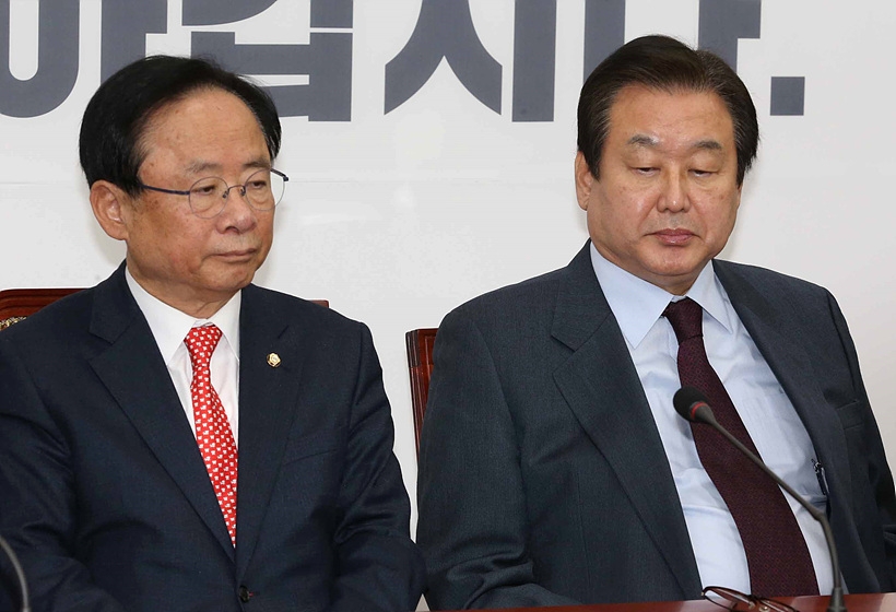 ▲ 김무성(사진 오른쪽)·이주영 자유한국당 의원