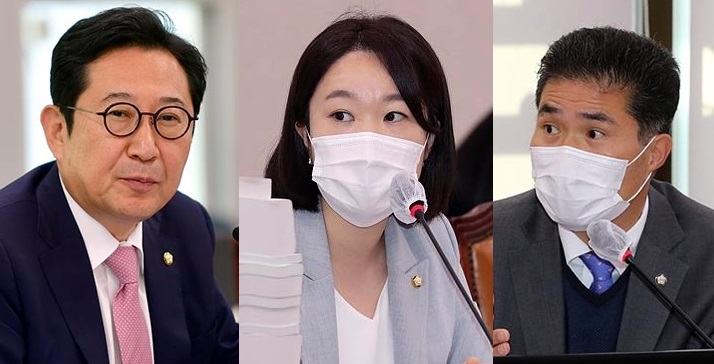 ▲ 사진 왼쪽부터 김한정·이소영·이원택 더불어민주당 의원