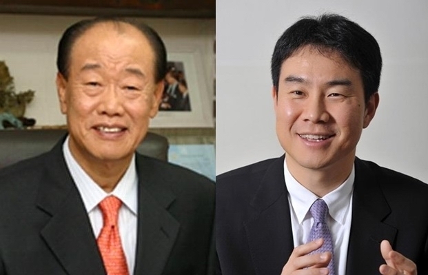 구자신 쿠쿠홀딩스 회장, 구본학 쿠쿠전자 대표 ⓒ쿠쿠전자·쿠쿠홈시스