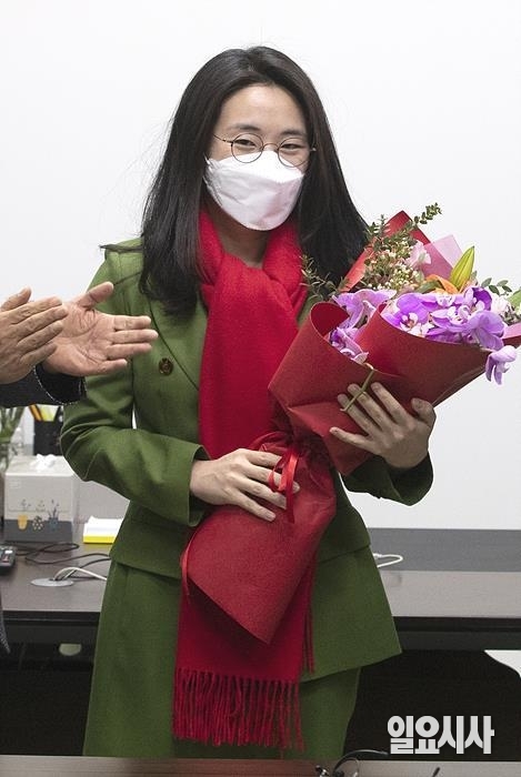 3일, 전격 사퇴를 선언한 신지예 국민의힘 새시대준비위원회 수석부위원장 ⓒ고성준 기자