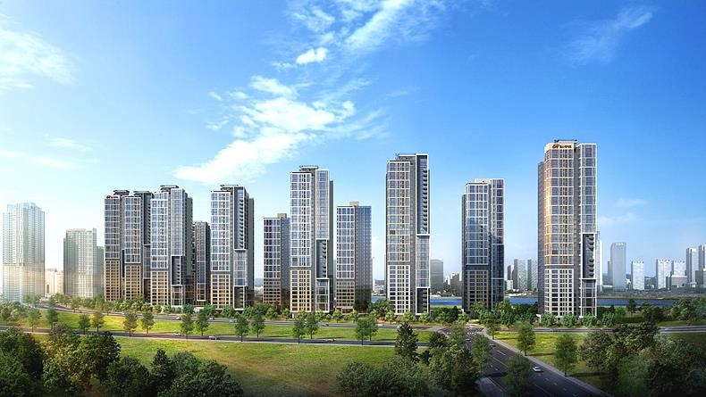 ‘힐스테이트 레이크 송도 4차’ 주경 투시도