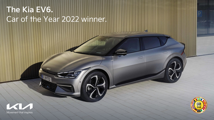 기아의 전용 전기차 ‘EV6’(사진)가 ‘2022 유럽 올해의 차(COTY, the Car of the Year 2022)’로 최종 선정됐다. 기아는 한국 브랜드 사상 처음으로 ‘유럽 올해의 차’에 등극했다. ⓒ기아자동차