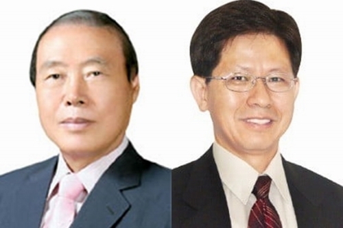 유경열 제일건설 회장과 박현만 제일건설 대표이사 사장