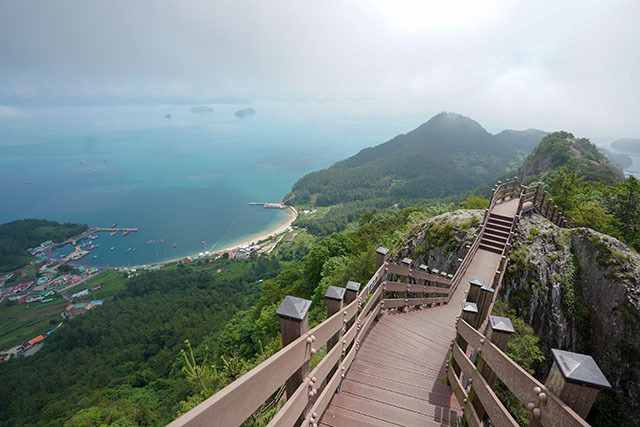 <strong>지리산에서 본 대항마을</strong>