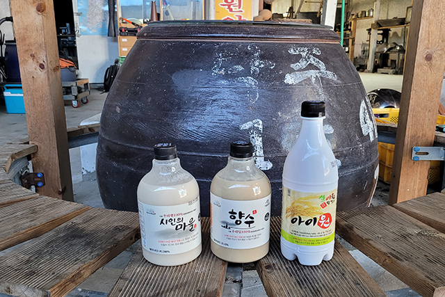 이원양조장에서 만드는 막걸리들
