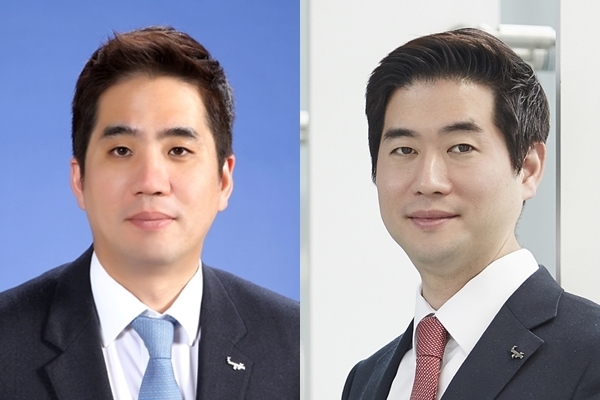윤형덕 웅진그룹 부회장(사진 왼쪽)과 윤새봄 웅진그룹 사장 ⓒ웅진그룹