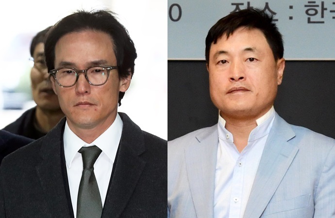 조현범 한국앤컴퍼니그룹 회장(사진 왼쪽)과 조현식 한국앤컴퍼니그룹 고문 ⓒ뉴시스