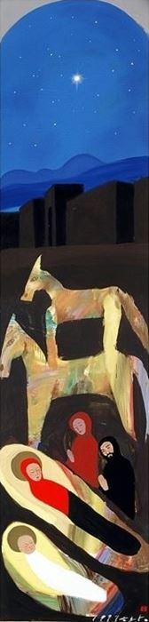 탄생, 310x70cm, 캔버스에 아크릴릭, 1997 ⓒ황창배