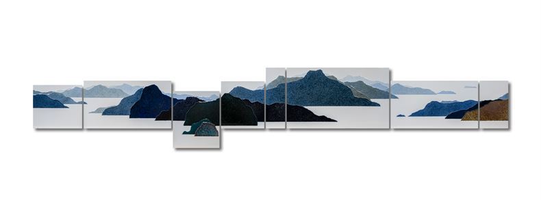 Landscape134 442 x 75 cm Ceramic_2023 ⓒHaiying Hu