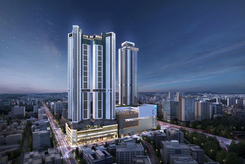 청주 가경동 주상복합 조감도