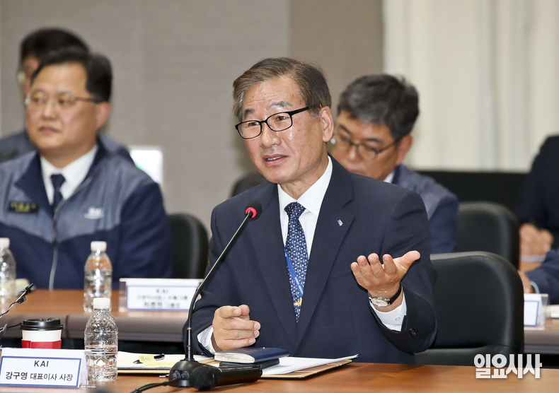 강구영 한국항공우주산업(KAI) 사장이 새 정부 출범 첫날인 4일, 전격 사의를 표명했다. 사진은 강구영 KAI 사장 ⓒ고성준 기자