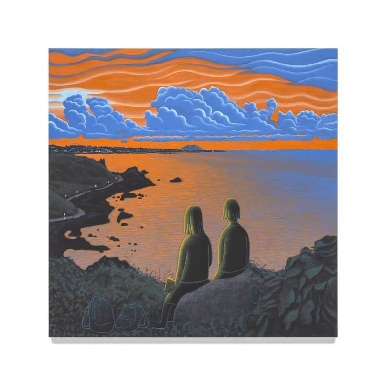 이우성, On the Way Home, 2025, 캔버스에 아크릴릭 과슈, 91 × 91cm ⓒ갤러리현대