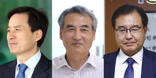 (사진 왼쪽부터) 조은석(내란특검)·민중기(김건희특검)·이명현(채해병특검) 특별검사