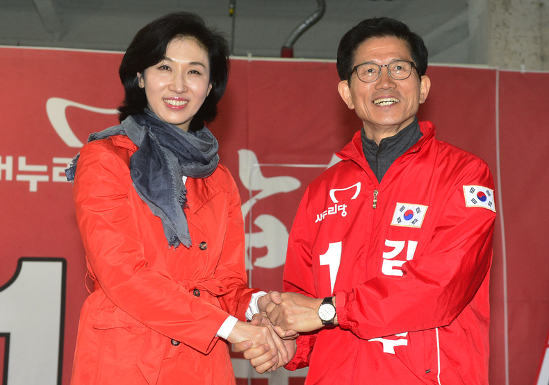 2016년 4월 노소영 아트센터 나비 관장이 대구 수성구갑에 출마한 김문수 새누리당 후보 지원에 나섰다.