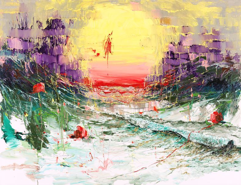 5pm landscape#1, 2025, Oil on canvas, 112.1x145.5cm ⓒ김남표