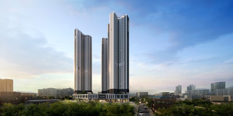 울산 중구 번영로에 들어서는 ‘롯데캐슬 센트럴스카이’ 투시도