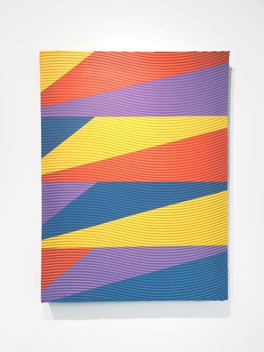 HUE 102 x 76.5cm Acrylic gouache, gel on modeling made canvas 2024