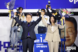 “이변은 없었다”<br> 이재명, 21대 대통령 당선
