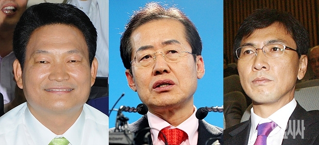 송영길 인천시장, 홍준표 경남도지사, 안희정 충남도지사 (사진 왼쪽부터)