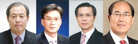 김춘선 인천항만공사 사장, 곽인섭 해양환경관리공단 이사장, 선원표 여수광양항만공사 사장, 임기택 부산항만공사 사장 (사진 왼쪽부터)