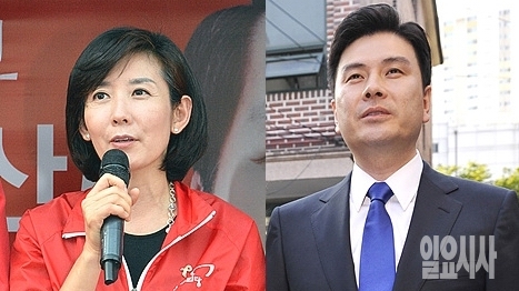 새누리당 나경원 전 의원(사진 왼쪽)과 지상욱 전 자유선진당 대변인