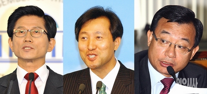 김문수 경기지사, 오세훈 전 서울시장, 이정현 전 청와대 홍보수석 (사진 왼쪽부터)