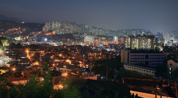 성북동 일대의 야경