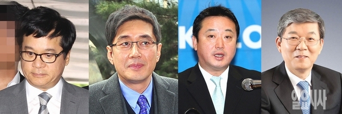 이재현 CJ그룹 회장, 이호진 태광그룹 전 회장, 이웅렬 코오롱그룹 회장, 이재성 현대중공업 회장