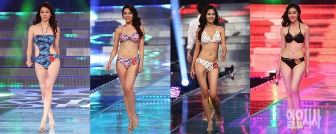 (사진 왼쪽부터) 미스코리아 미 이사라-류소라-백지현-김명선