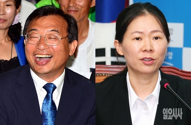7·30재보궐선거 전남 순천·곡성의 이정현 새누리당 당선인과 광주 광산을의 권은희 새정치민주연합 당선인