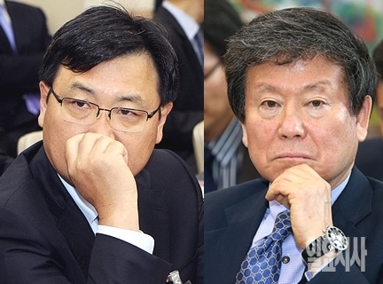 도성환 홈플러스 사장-이승한 홈플러스 회장 <사진=일요시사 DB>