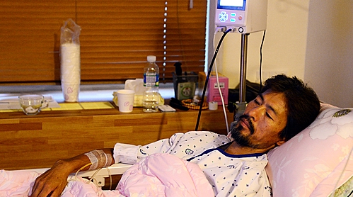 동부병원에 입원중인 '유민 아빠' 김영오씨가 28일, 단식 중단을 전격 선언했다. <사진=뉴시스>