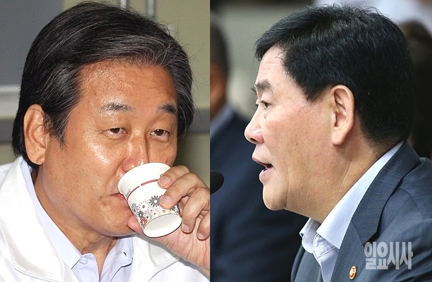 김무성 새누리당 대표와 최경환 경제부총리 겸 기획재정부장관 <사진=일요시사 DB>