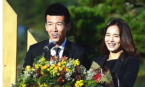 션·김혜영 부부 <사진=뉴시스>