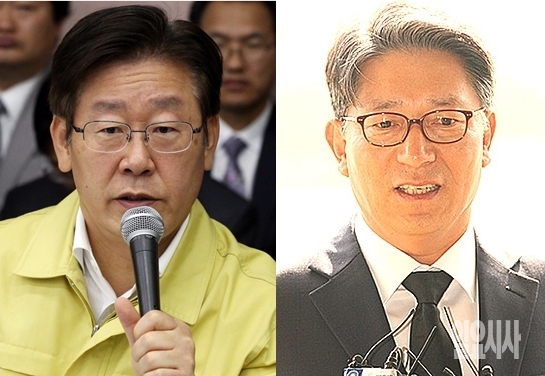 이재명 성남시장과 곽재선 이데일리 회장