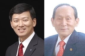 원종규 코리안리 사장과 원혁희 회장