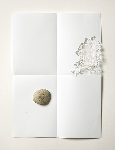 an empty letter A4에 핸드컷, 몽돌, 21x30cm, 2014