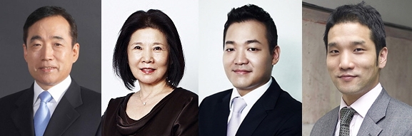 이순형 세아그룹 회장, 박의숙 세아홀딩스 부회장, 이주성 세아제강 전무, 이태성 세아베스틸 전무