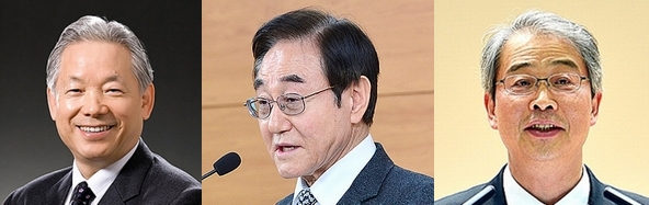(사진 왼쪽부터) 섬투기 의혹 이명재 청와대 민정특보, 현명관 한국마사회장, 임종용 금융위원장 후보자