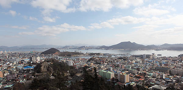 유달산에서 바라본 목포