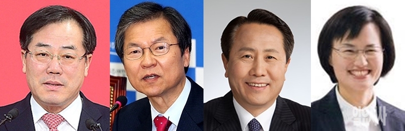 정승 전 식약처장, 조영택 전 새정치민주연합 의원, 정의당 강은미 광주시당위원장, 무소속 천정배 전 법무부장관 (광주서을)