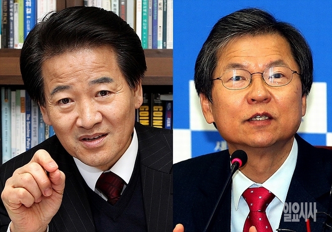정동영 전 통일부장관과 천정배 전 법무부장관