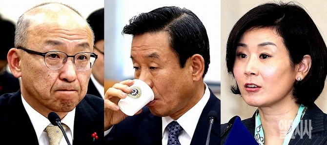 (사진 왼쪽부터) 문형표 보건복지부·박인용 국민안전처·김희정 여성가족부장관